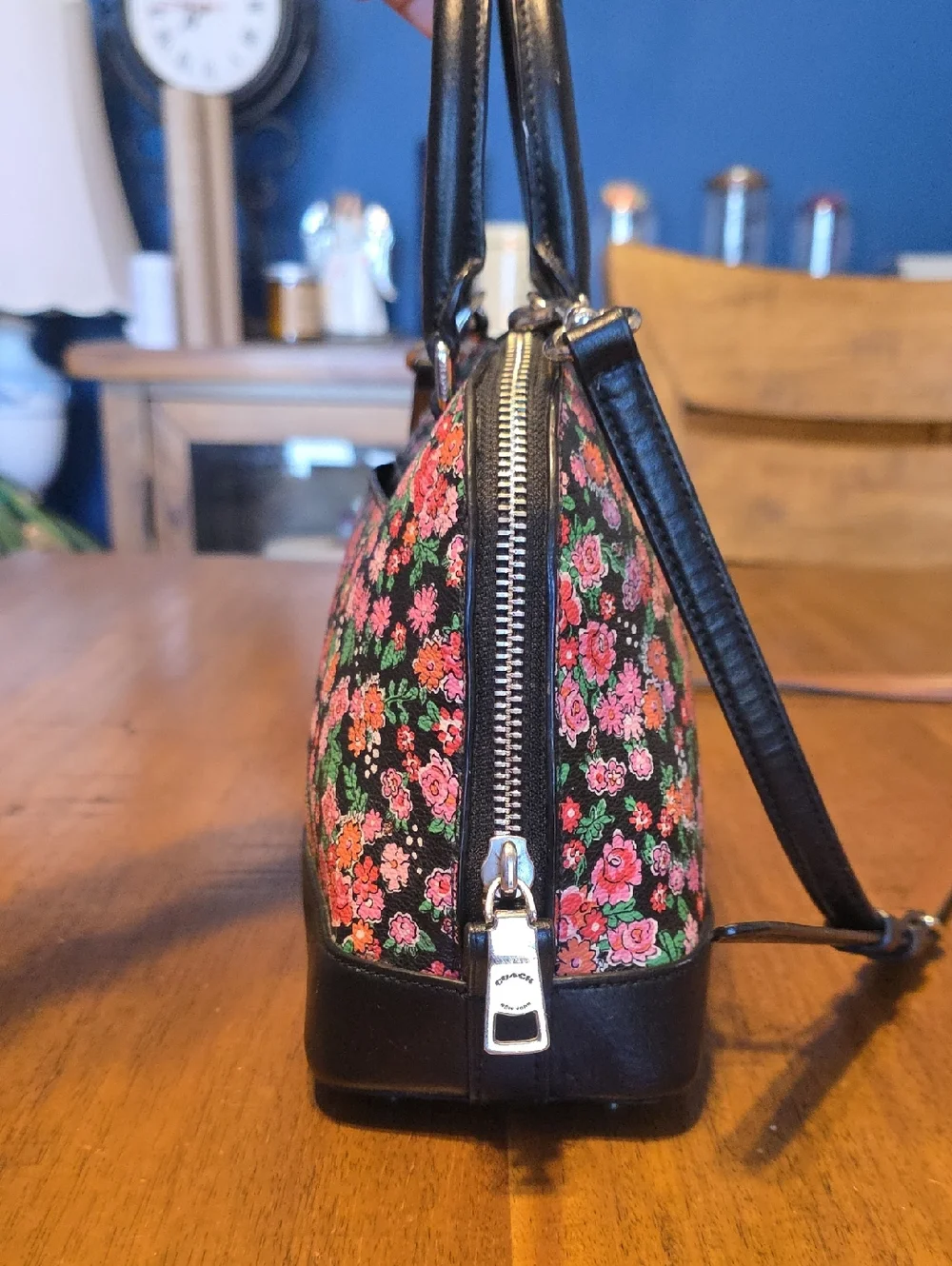 Coach Posey Cluster Floral Print Coated Canvas Sierra Satchel